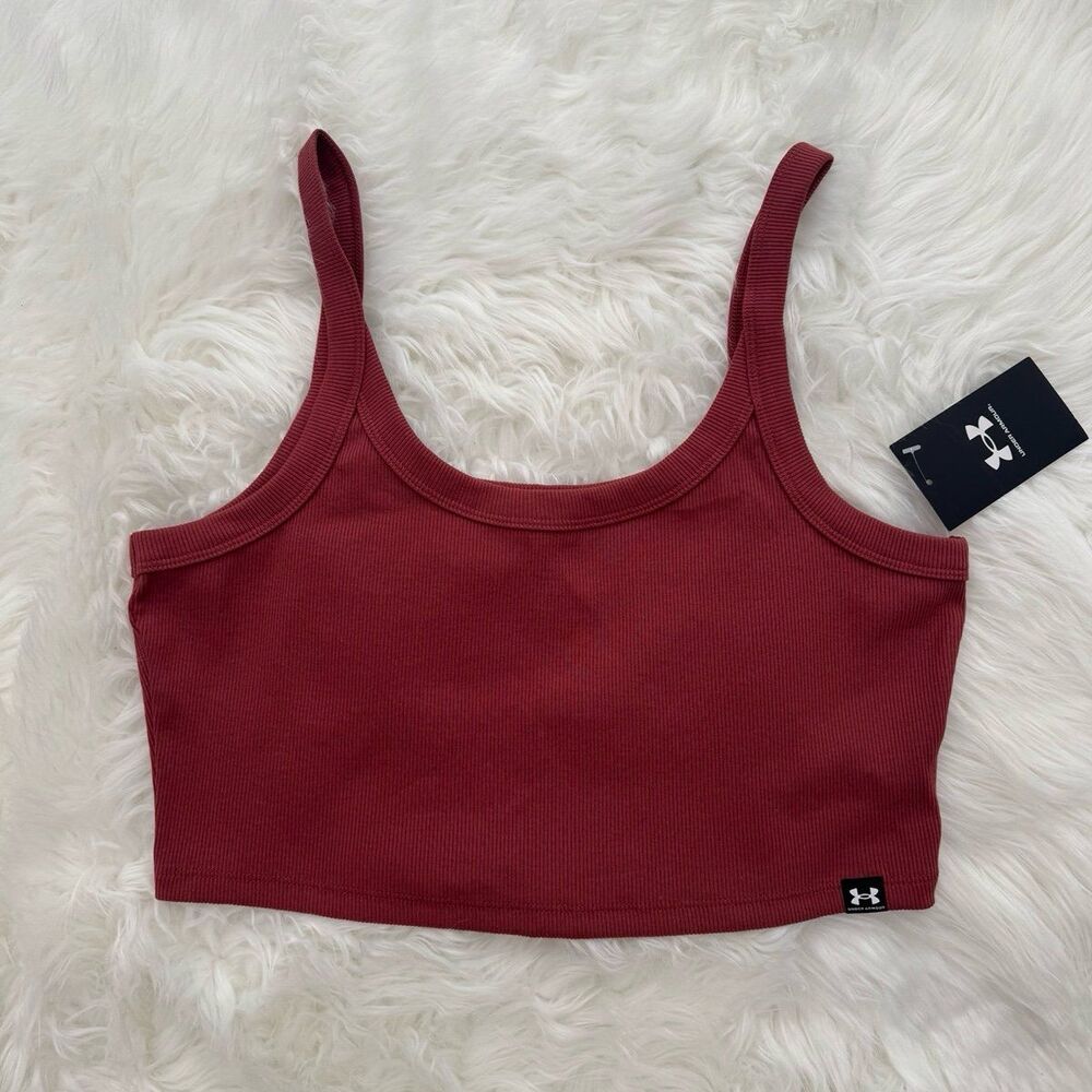 Under Armour Rival Rib Tiny Tank Size Large - Picture 2 of 9